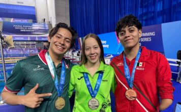 Paranadadores queretanos son medallistas del Para Swimming World Series México 2026