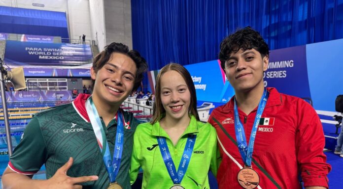 Paranadadores queretanos son medallistas del Para Swimming World Series México 2026