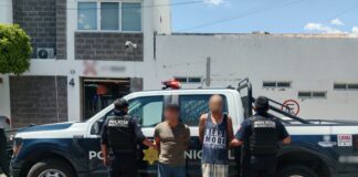 Detenidos por robo a comercio y resistencia de particularidades en la colonia Cimatario