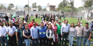 Ceja de Bravo estrena nueva cancha de fútbol 5; habrá clases gratuitas para niñas y niños
