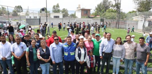 Ceja de Bravo estrena nueva cancha de fútbol 5; habrá clases gratuitas para niñas y niños