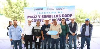 Jairo Morales refuerza apoyo al campo con entrega de grano para consumo humano en Huimilpan