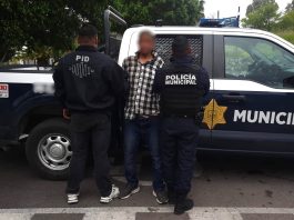Detenido por contar con mandamiento judicial vigente en Lomas de Juriquilla